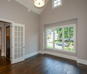 Study w Vaulted Ceilings in Sandy Springs home built by Waterford Homes