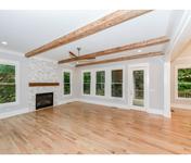 Living Room with Cedar Beams